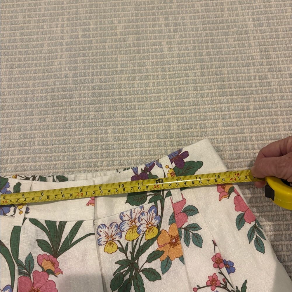Boden linen pants NWT Kensington linen pants 8 Wide-Leg Floral current $220 - Picture 7 of 14